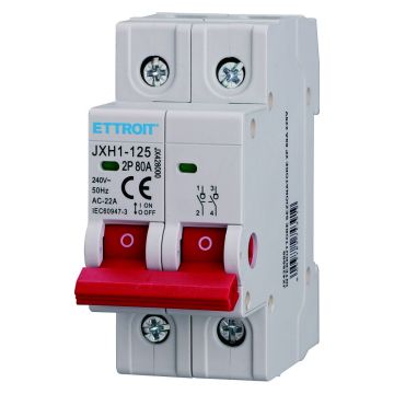 ETTROIT Interruttore Sezionatore DIN 2P 80A 240V - JX428000