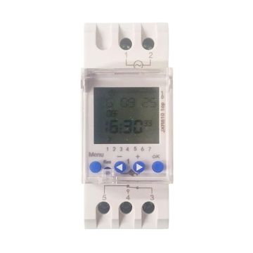 Interruptor astronómico semanal ETTROIT para carril DIN, 1 canal, 16 A, 230 V - JX61016