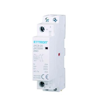 Contacteur AC 2P 20A 2NO 250V occupe 1 module DIN Ettroit JX72200