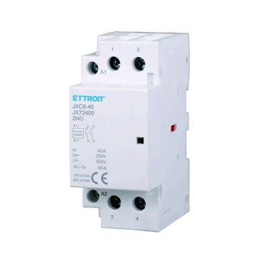 Contactor modular ETTROIT DIN 2P CA 220 V 40 A 2 contactos NA 2 NA - JX72400