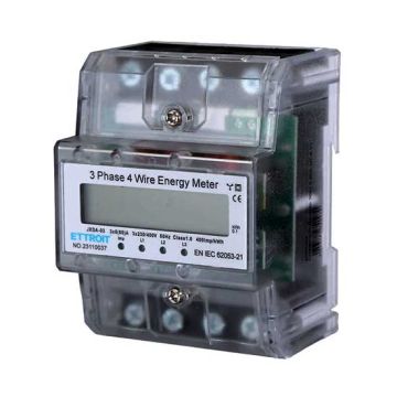 Three-phase electricity meter 220V 380V 5-80A Occupies 4 modules DIN rail Ettroit JXDA-03