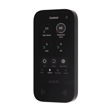 AJAX keypad tastiera wireless TouchScreen 5"ASP con lettore tag 868Mhz jeweller - 58455  