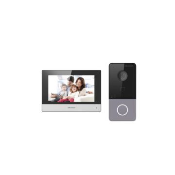 HIKVISION DS-KIS603-P(B) IP-Video-Gegensprechanlage-Set für Villen und Einfamilienhäuser