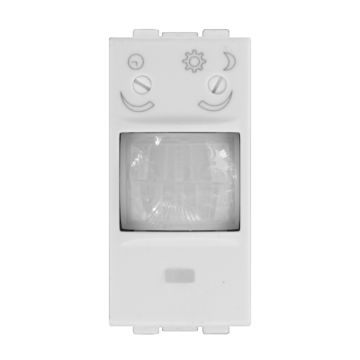 ETTROIT Sensore di Movimento 1 Modulo Bianco con Regolazione Tempo/Lux Compatibile BTicino Living – SKU LB1800