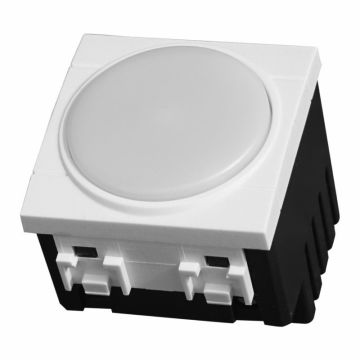 ETTROIT LED Recessed Emergency Lamp 2 Modules 220V 6000K with Battery and ON/OFF Button Compatible with BTicino Living – SKU LB4201