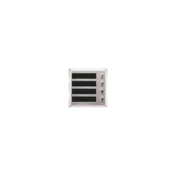 Module interphone URMET 1148/14 SINTHESI S2 4 boutons en aluminium anodisé pour plaque de rue