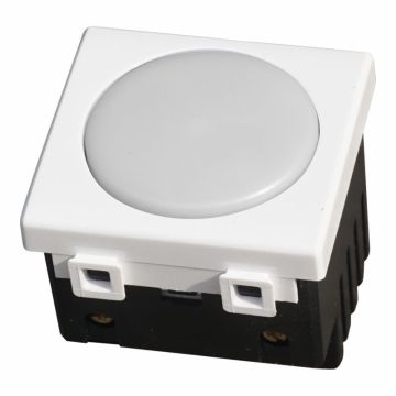 ETTROIT Lampada di Emergenza da Incasso LED 2 Moduli 220V 6000K con Batteria e Tasto ON/OFF Compatibile BTicino Matix – SKU MT4201