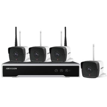 Hikvision NK42W0H-1T(WD) Kit videosorveglianza IP WiFi FULL HD 1080p 4 telecamere Bullet IP 2.8mm + NVR 4-ch include HD 1TB