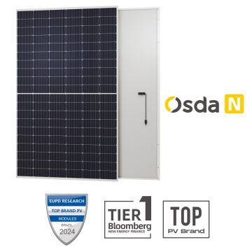 Photovoltaik-Panel-Set 7,2 kW OSDA SOLAR 480 W Mono-Solarpanel 1903 x 1134 x 30 mm TIER 1 Palette 15 Panels