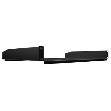 Mensola Fissa per Rack 19" 1U 300mm, Colore Nero - RS19-1U-300-B