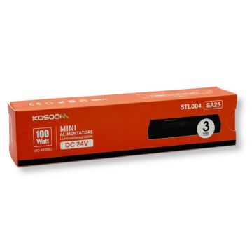 KOSOOM SA25 Mini Alimentatore Switching Slim 24V 100W 4,16A Dimmerabile IP20 con Regolazione Luminosità