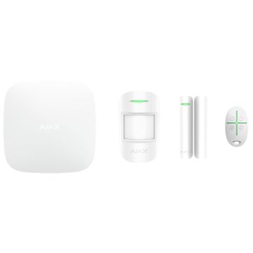 AJAX StarterKit 4G wireless alarm kit (Hub 2.4G + MotionPtotect + DoorProtect + SpaceControl) - 51174.134.WH1