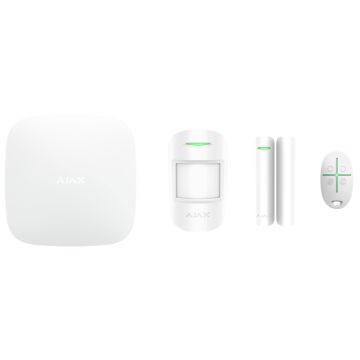 AJAX StarterKit 4G-Funkalarmset (Hub 2.4G + MotionPtotect + DoorProtect + SpaceControl) – 51174.134.WH1