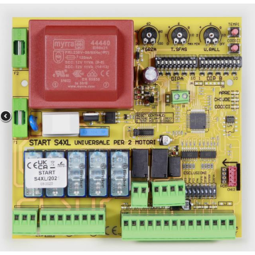 Centralita universal monofásica de 230 V para 1 o 2 motores de automatización de portones START-S4XL
