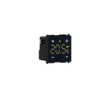 Termostat ETTROIT Smart Wifi Chronothermostat z wbudowanym cyfrowym ekranem dotykowym TUYA do kotła, czarny, MTWFN4102