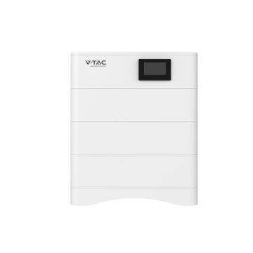 Kit de Baterías V-TAC 15kWh ALTA TENSIÓN (3*5.12kWh) Baterías de Almacenamiento Apilables BMS Integrado 153.6V, IP65, CEI 0-21 - 120023