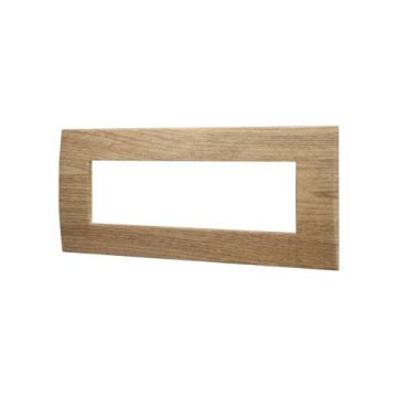 ETTROIT VA83705 Placca Plastica Serie Venus 7P Colore Legno Scuro Compatibile Con Vimar Arke