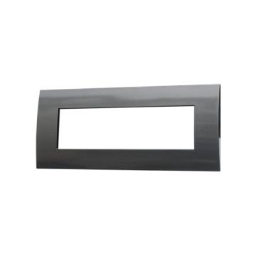 ETTROIT Placca Plastica 7P Colore Acciaio Scuro Compatibile Con Vimar Arke - VA83707