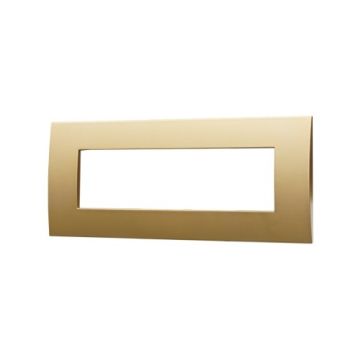ETTROIT VA83711 Placca Plastica Serie Venus 7P Colore Oro Compatibile Con Vimar Arke