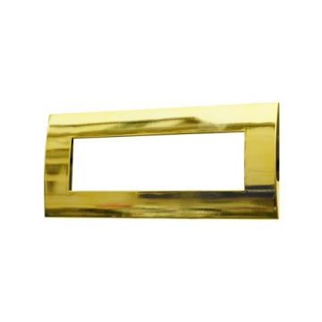 ETTROIT Placca Serie Venus 7P in plastica Colore Oro Lucido Compatibile Con Vimar Arke - VA83712
