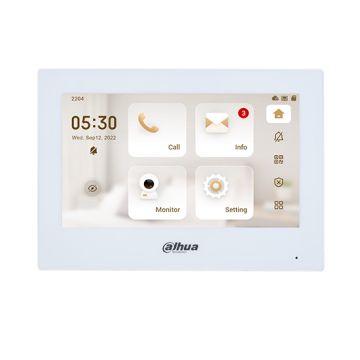 Dahua VTH2621GW-P Monitor videocitofonico interno IP  da 7" con touch screen PoE standard