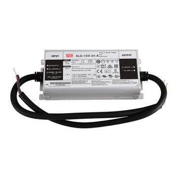 MeanWell XLG-100-24-A AC/DC LED driver transformer 96w 24V 4A 100-305V adjustable built-in potentiometer PFC function Waterproof IP67