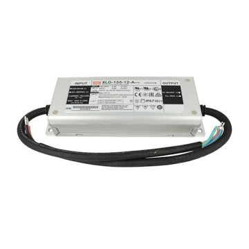 MeanWell XLG-150-12-A AC/DC LED driver transformer 150w 12V 12.5A 100-305V adjustable built-in potentiometer PFC function Waterproof IP67