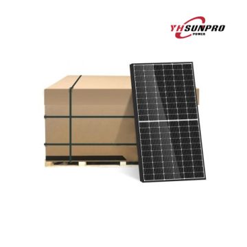 Paletten-Photovoltaik-SET 6,150 kW, 15 Stück, monokristallines Solarmodul SUNPRO 410 W, Tier 1, 1724 x 1134 x 35 mm, IP68 – Artikelnummer 11899