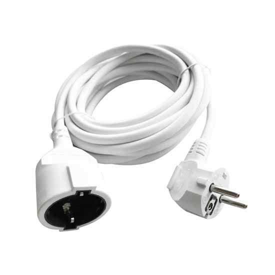 Prolunga Goobay 93087 Con Spina Tedesca - 3m, Bianco, 16A 230V, Spina Angolata - Foto 2