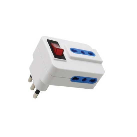 V-TAC VT-1011-3 3 adattatore di alimentazione di uscita con connettore di terra 16A 250V (etichetta+polisacco con scheda principale