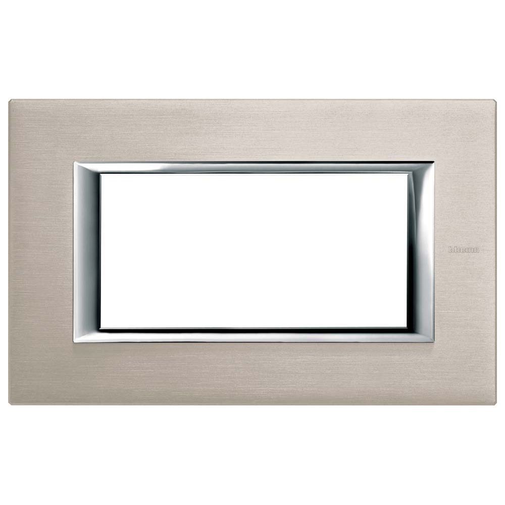 Plaque Compatibles Bticino Axolute 3 Modules Plastique Couleur Noir